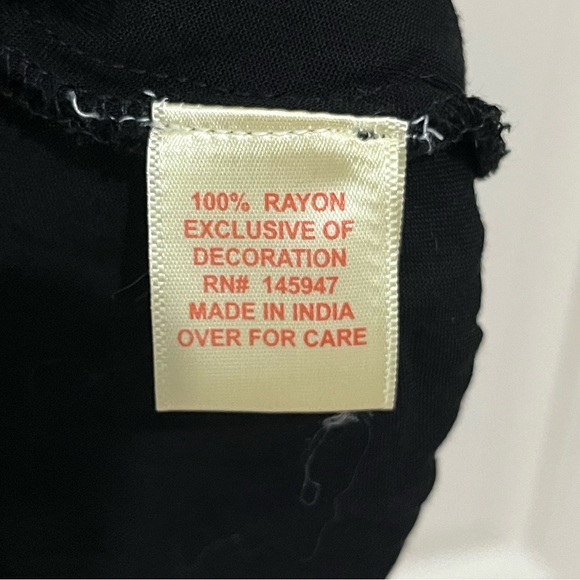 True Destiny Floral Embroidered Black Mini Dress size small - Picture 8 of 8